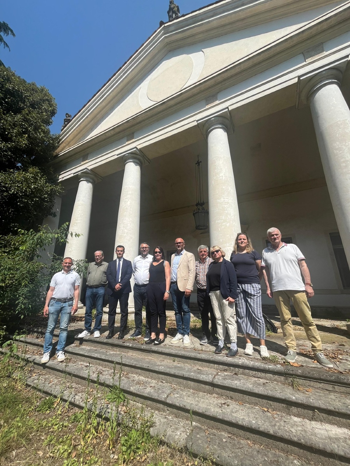 Villa Franchetti, sopralluogo della Provincia per avviare il recupero - 