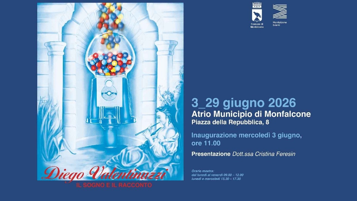 Monfalcone, in Municipio la mostra di Diego Valentinuzzi dal 3 al 29 giugno - 