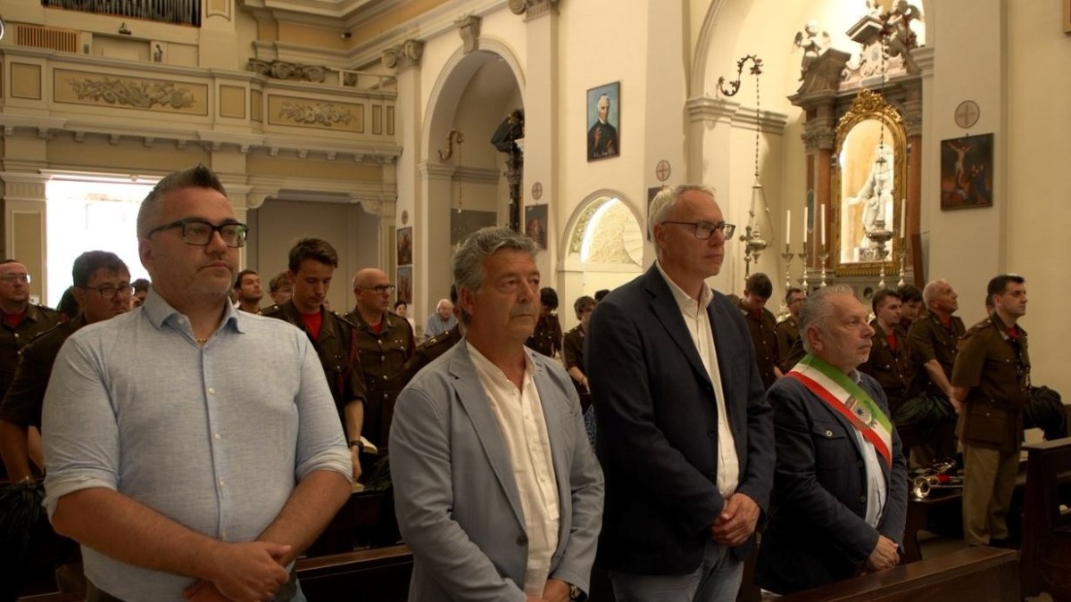 Palazzolo dello Stella accoglie la fanfara bersaglieri verso la sfilata di Lignano - 