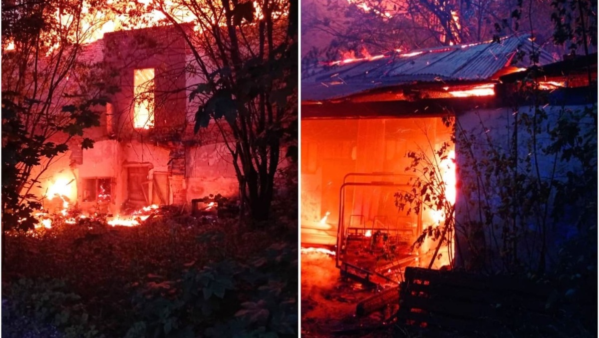 La colonna di fumo e l'allarme dei residenti: l'ex hotel Posta devastato dalle fiamme - Le immagini dell'incendio