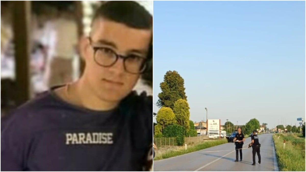 Piove di Sacco, muore in ospedale il 19enne ferito nello scontro sulla statale 516 - A sinistra Matteo Crepaldi, 19 anni