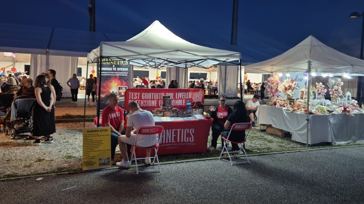 Padova, incontri e test sulla tensione emotiva per la campagna di Dianetics - 