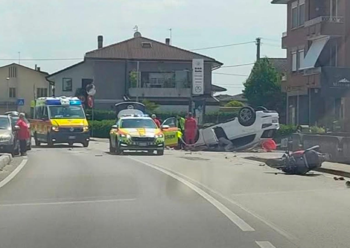 Caldogno, scooter contro un’Audi in via Ponte Marchese: muore un 60enne