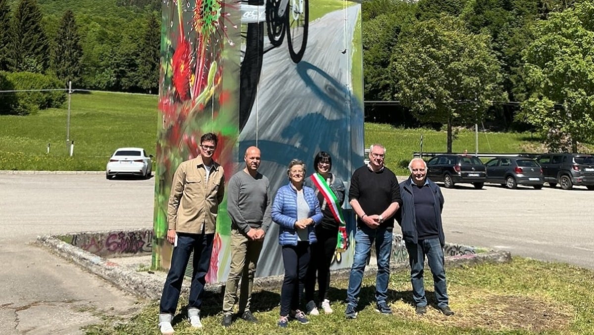 Ad Ampezzo la street art entra nel paesaggio: presentato il murales “Cuers” firmato da Obi Candotti - 