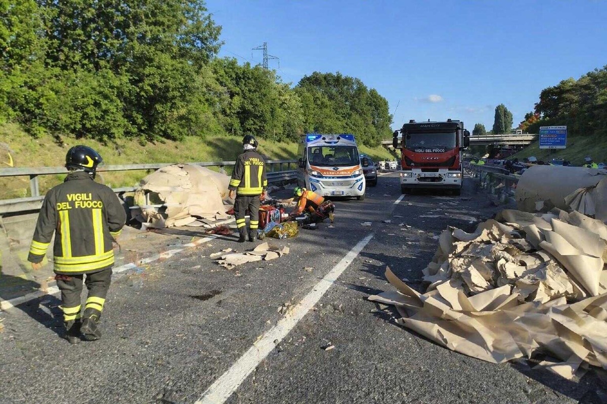 La scena dell'incidente