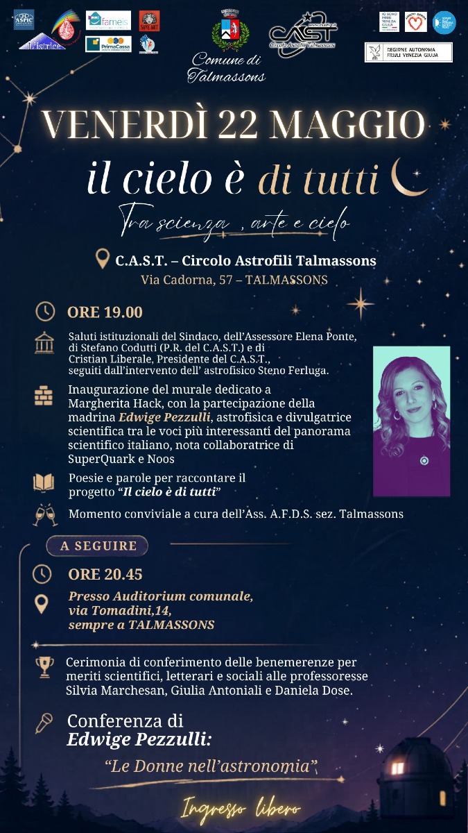 “Il cielo è di tutti”: a Talmassons un progetto tra poesia, scienza e inclusione