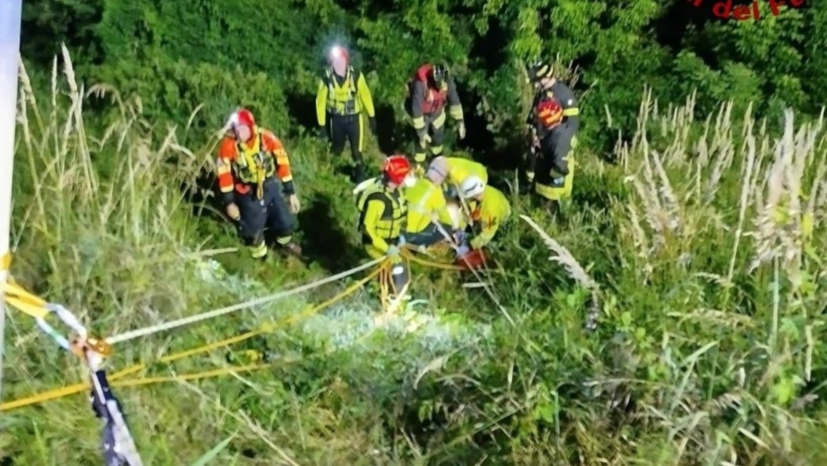 Moto fuori dall’argine sul Bacchiglione, recupero notturno a Ponte San Nicolò: ferito un 53enne - 