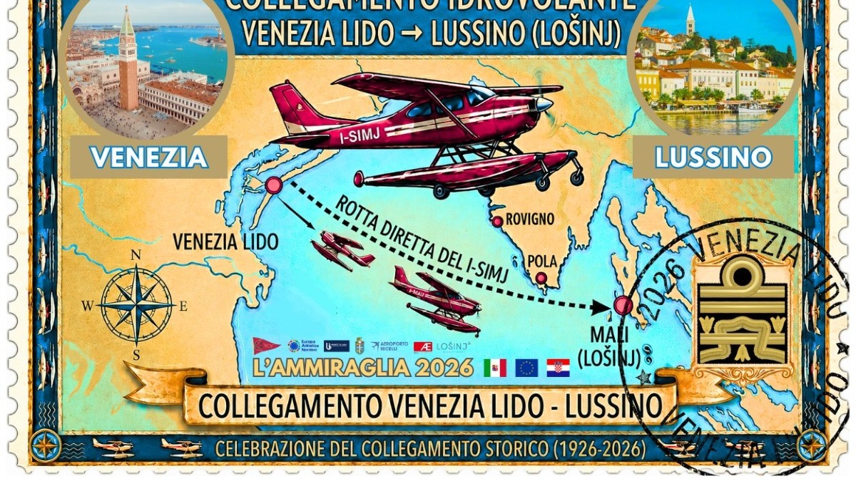 Venezia-Lussino in idrovolante, il 13 giugno il volo inaugurale de “L’Ammiraglia” - 