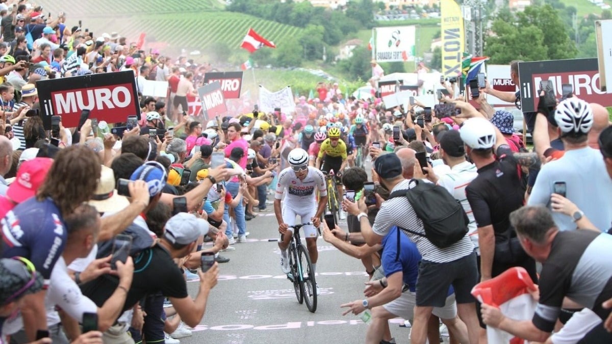 Sul Muro di Ca’ del Poggio spunta un drink rosa: l’omaggio al Giro passa anche dal bicchiere - 