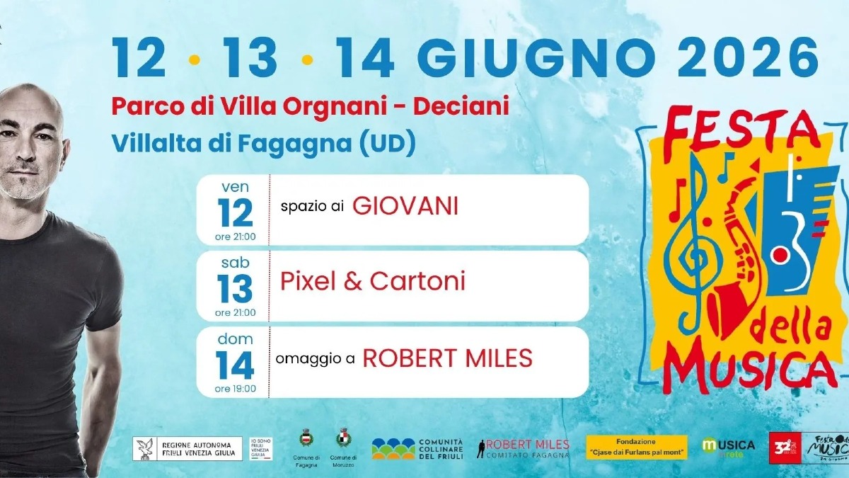 Fagagna, tre serate a Villa Orgnani Deciani per la Festa della Musica 2026 - 