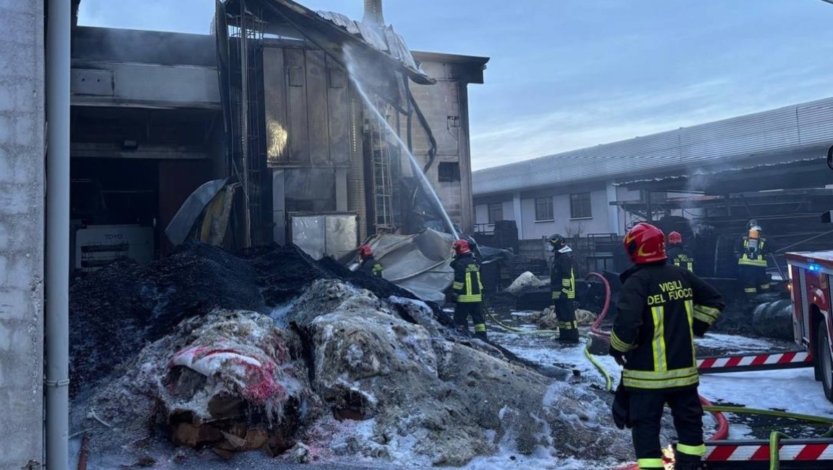 Incendio in azienda a Grantorto, brucia materiale plastico: due operai intossicati | VIDEO - 