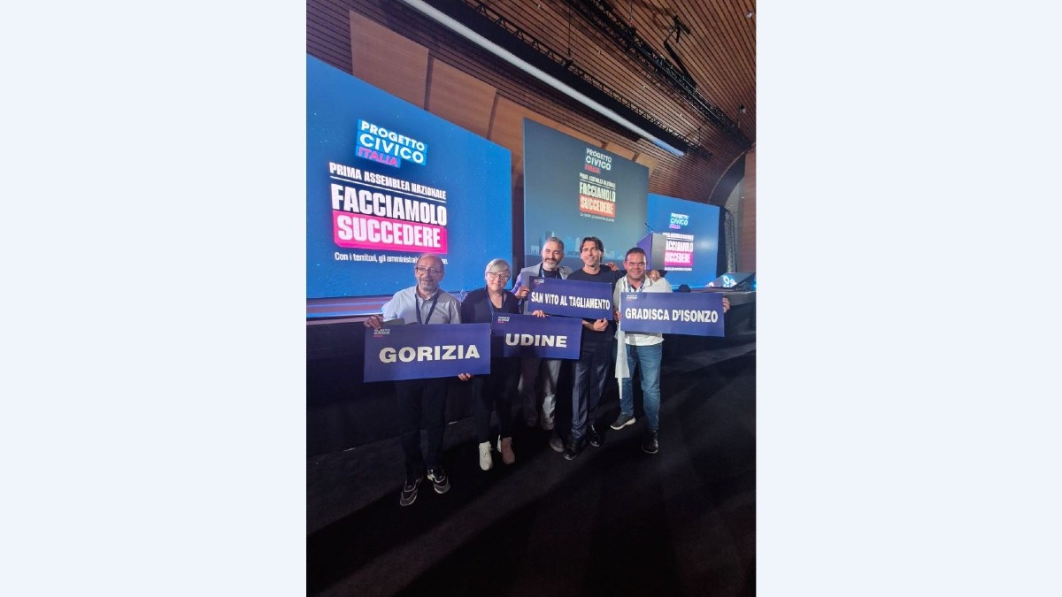 Friuli Venezia Giulia, Progetto Civico Italia convoca gli iscritti il 23 giugno a Tavagnacco - 