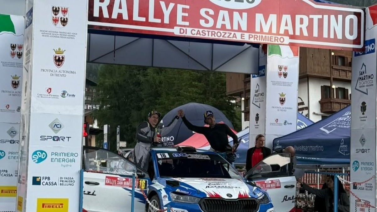 Rallye San Martino, De Zulian chiude 10° assoluto e Schneider debutta al traguardo - 