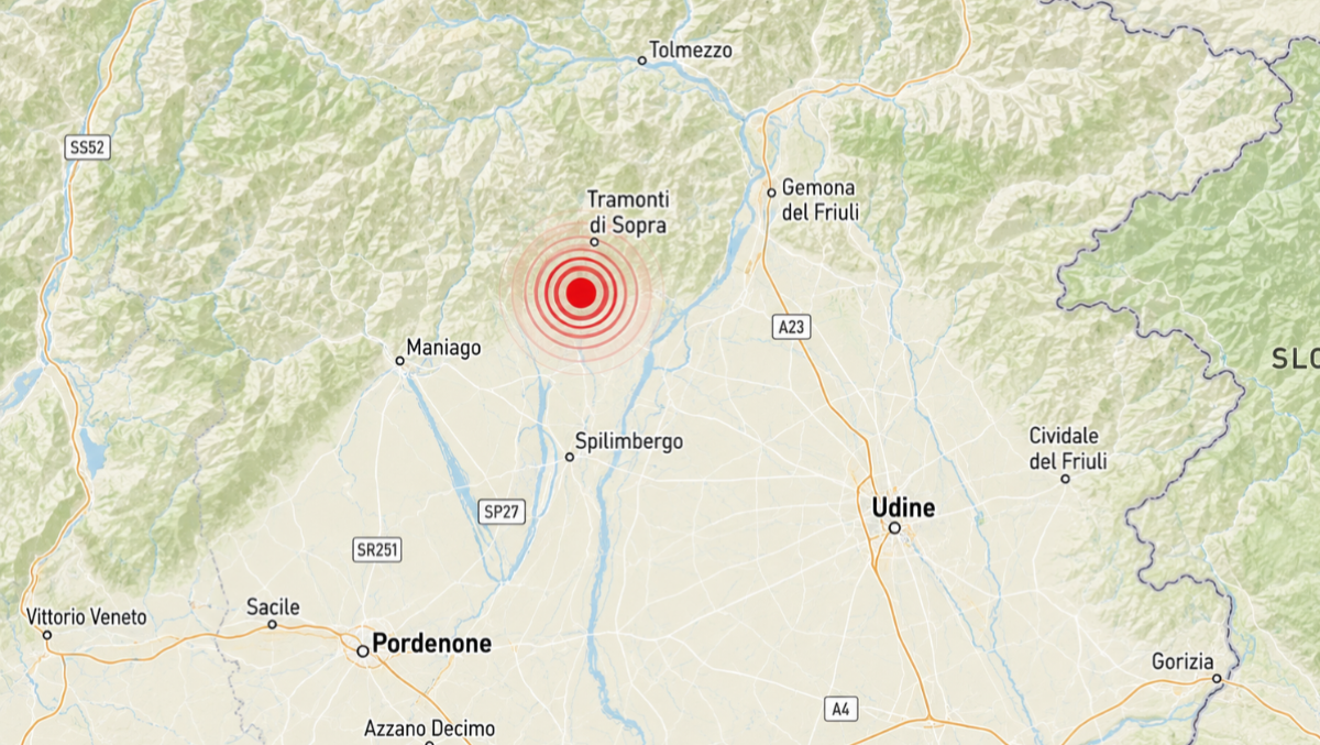 Terremoto in Friuli, lieve scossa con epicentro vicino a Tramonti di Sopra - 