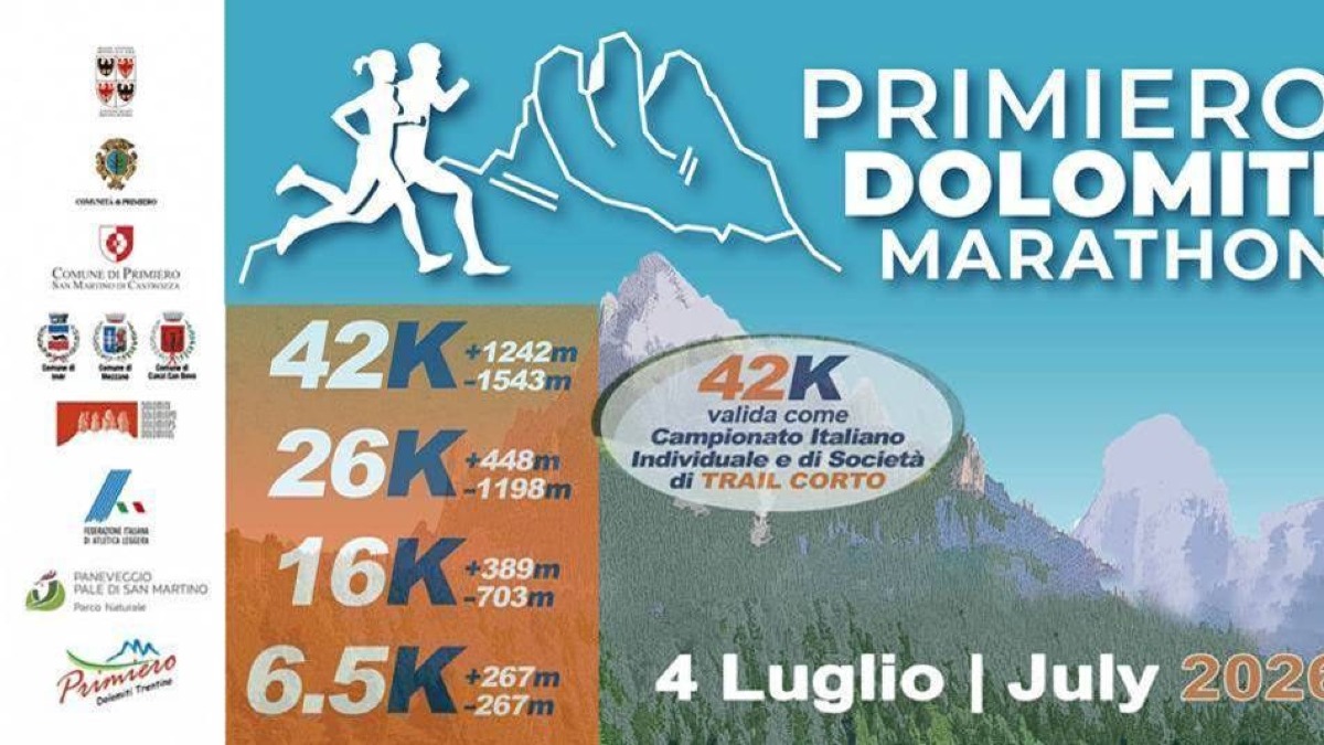 Primiero Dolomiti Marathon, oltre 2.000 iscritti e quattro percorsi il 4 luglio - 