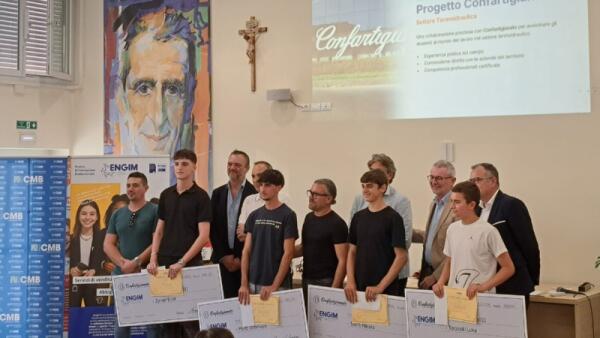 Treviso, quattro borse di studio agli studenti termoidraulici dell’Engim Turazza