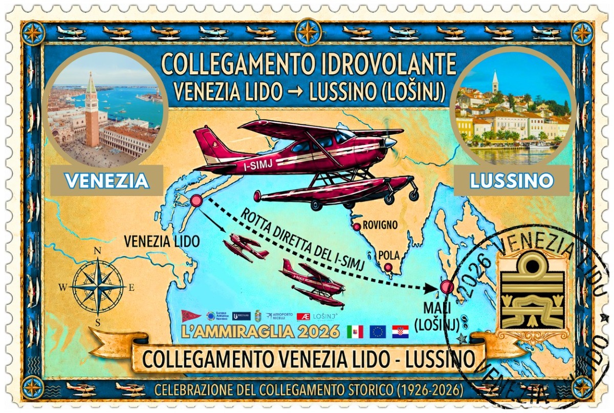 Venezia-Lussino in idrovolante, il 13 giugno il volo inaugurale de “L’Ammiraglia”