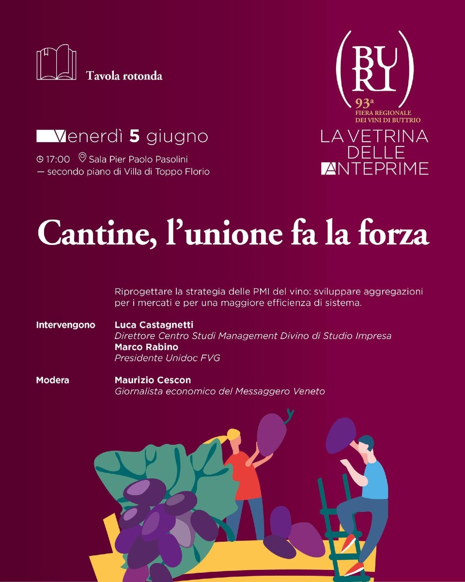 Buttrio, alla Fiera Regionale dei Vini tre incontri sul futuro del settore