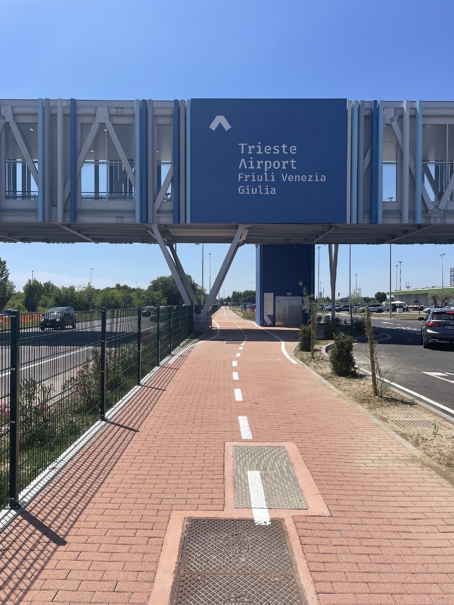 Ronchi, aperto il nuovo collegamento ciclabile con Trieste Airport e il Polo Intermodale