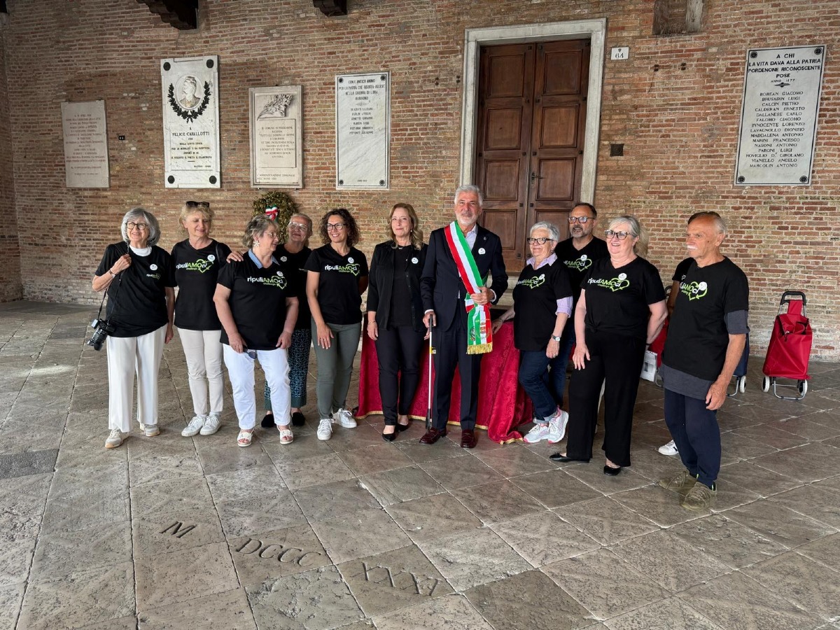 Pordenone, il Comune ringrazia i volontari di Ripuliamo Pordenone