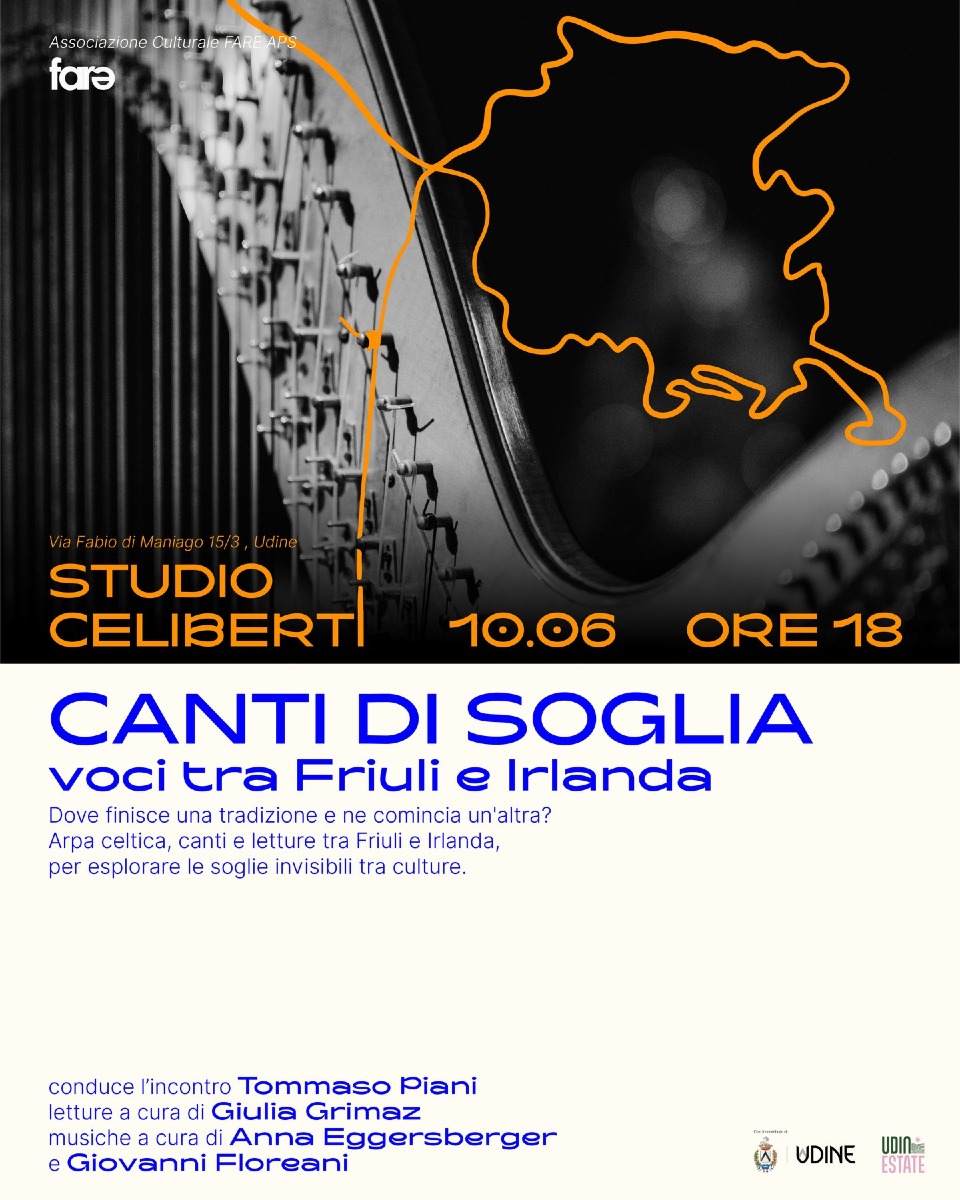Udine, il 10 giugno allo Studio Celiberti il concerto "Canti di soglia"