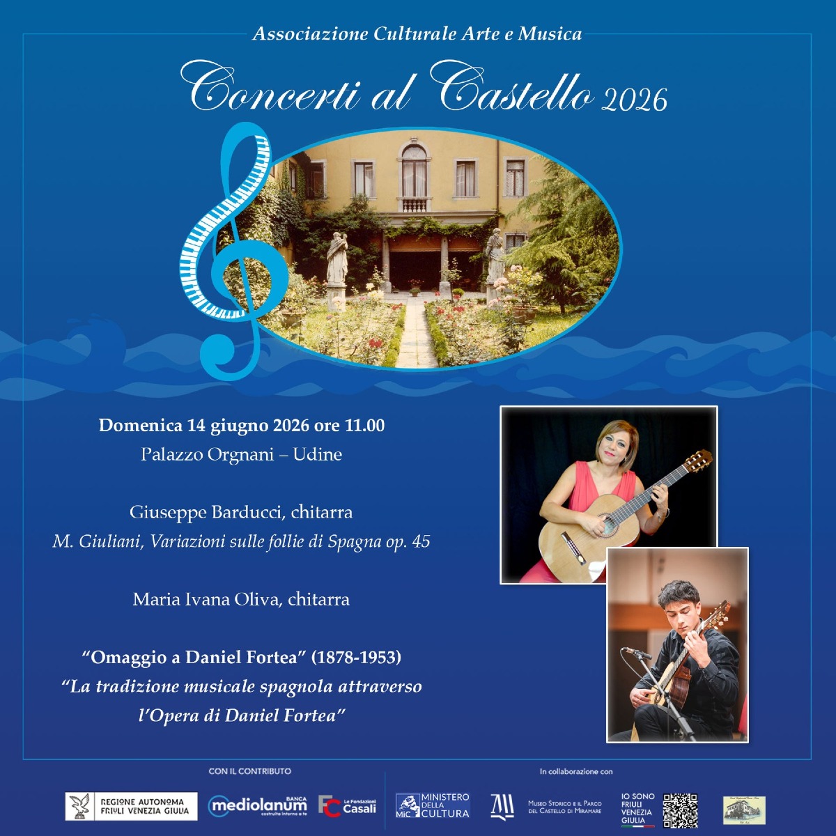 Musica da camera nei castelli del Friuli Venezia Giulia: il via il 14 giugno da Udine