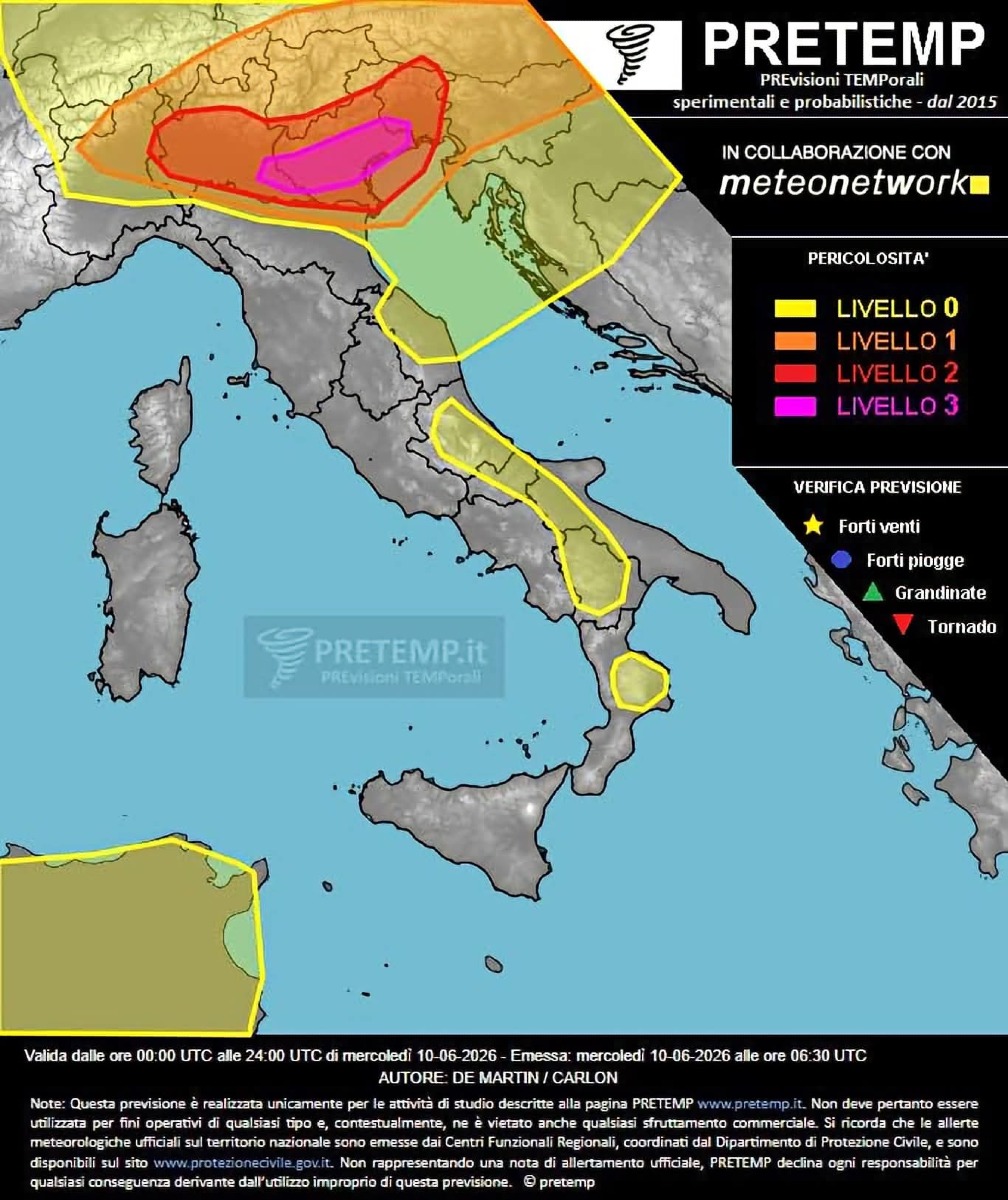 Avviso di maltempo