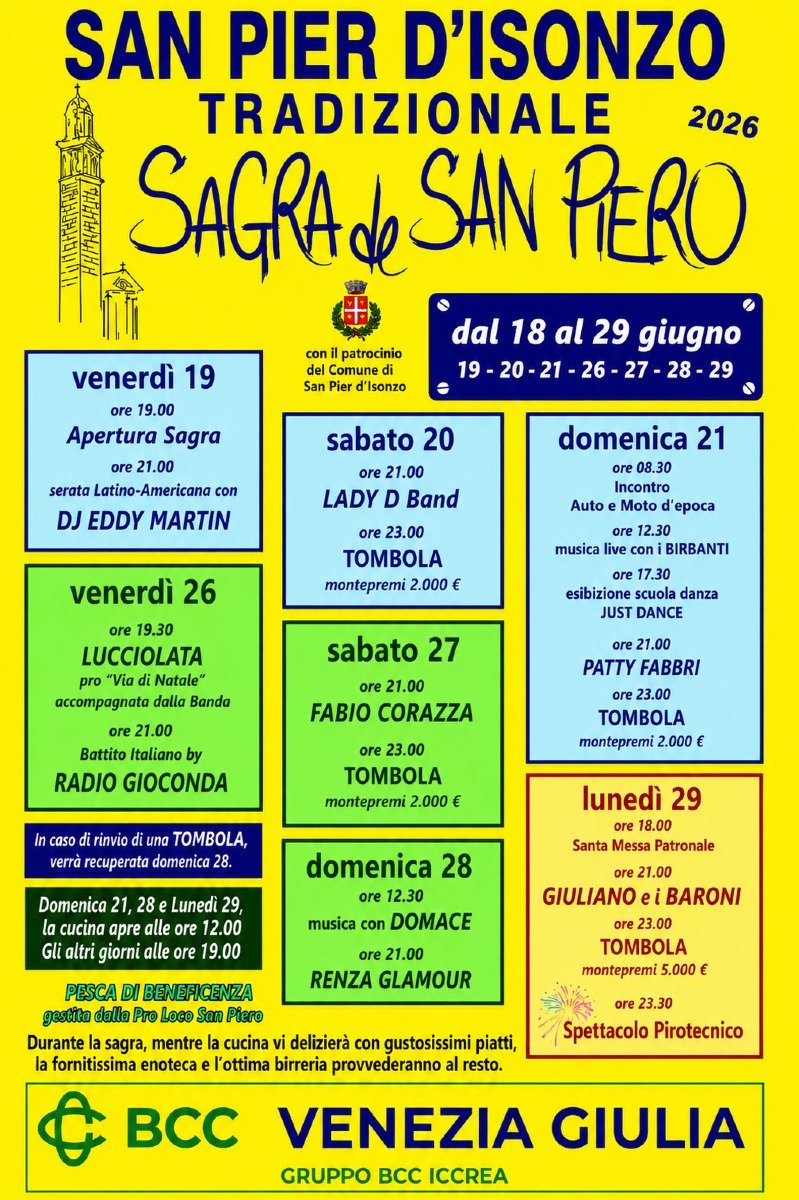 Tradizionale Sagra di San Piero a San Pier d’Isonzo