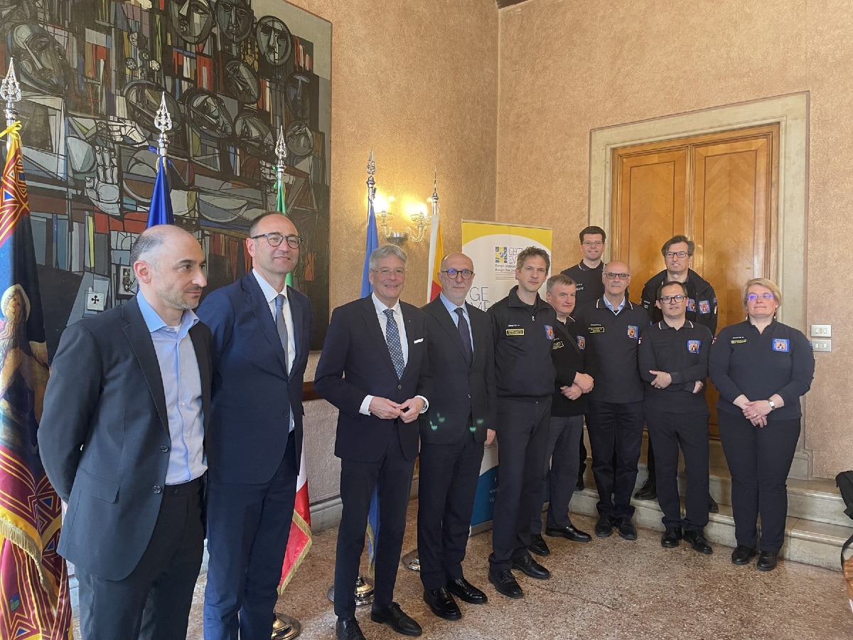 Protezione civile transfrontaliera, premio europeo al Gect Euregio Senza Confini