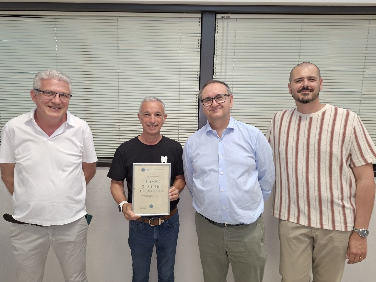 San Vito al Tagliamento, premio CNA alla 5A Odontotecnici del Sarpi
