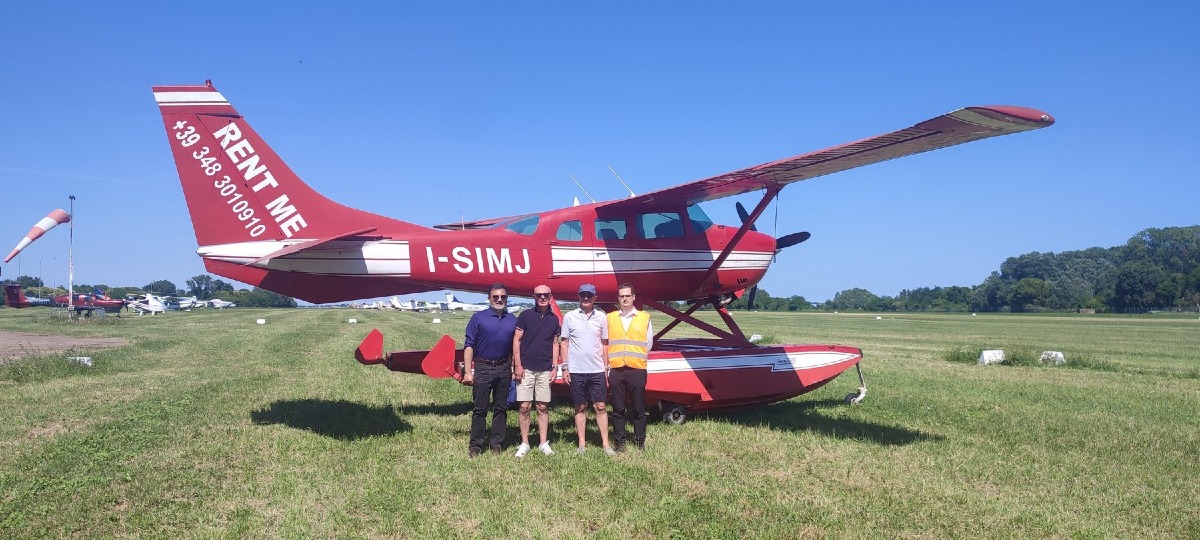 Dal Nicelli riparte la rotta Venezia-Lussino: volo in idrovolante per il centenario
