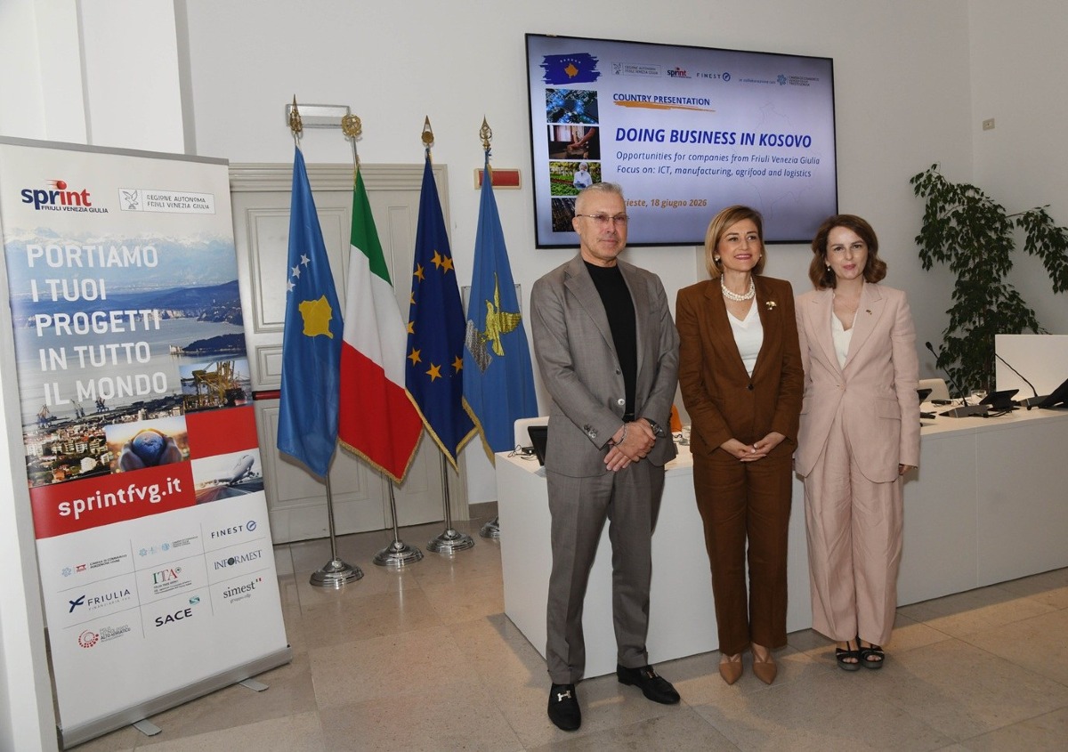 Friuli Venezia Giulia-Kosovo, a Trieste incontro sulle imprese: export a 9,28 milioni nel