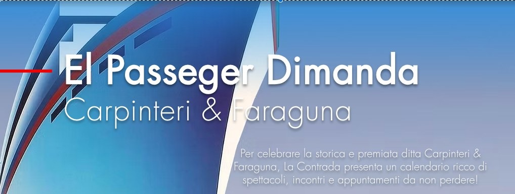 Contrada porta al Sartorio “El passeger dimanda se sarà bel” il 25 e 26 giugno
