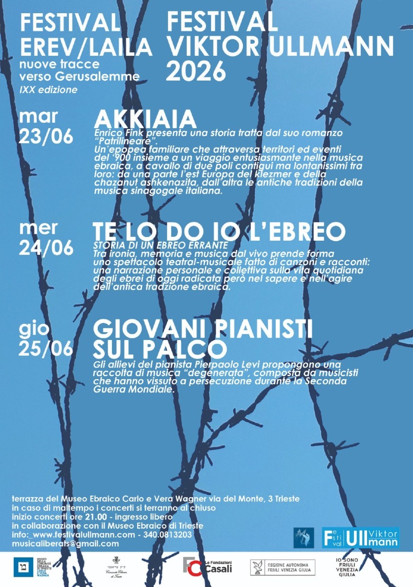Locandina: Trieste, Erev/Layla fino al 25 giugno: tre concerti gratis sulla terrazza del Museo