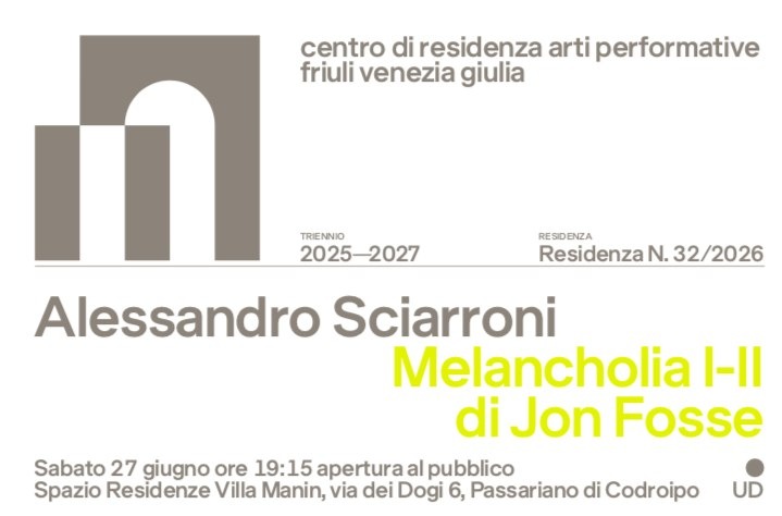 Villa Manin apre al pubblico la ricerca di Melancholia I-II con Alessandro Sciarroni