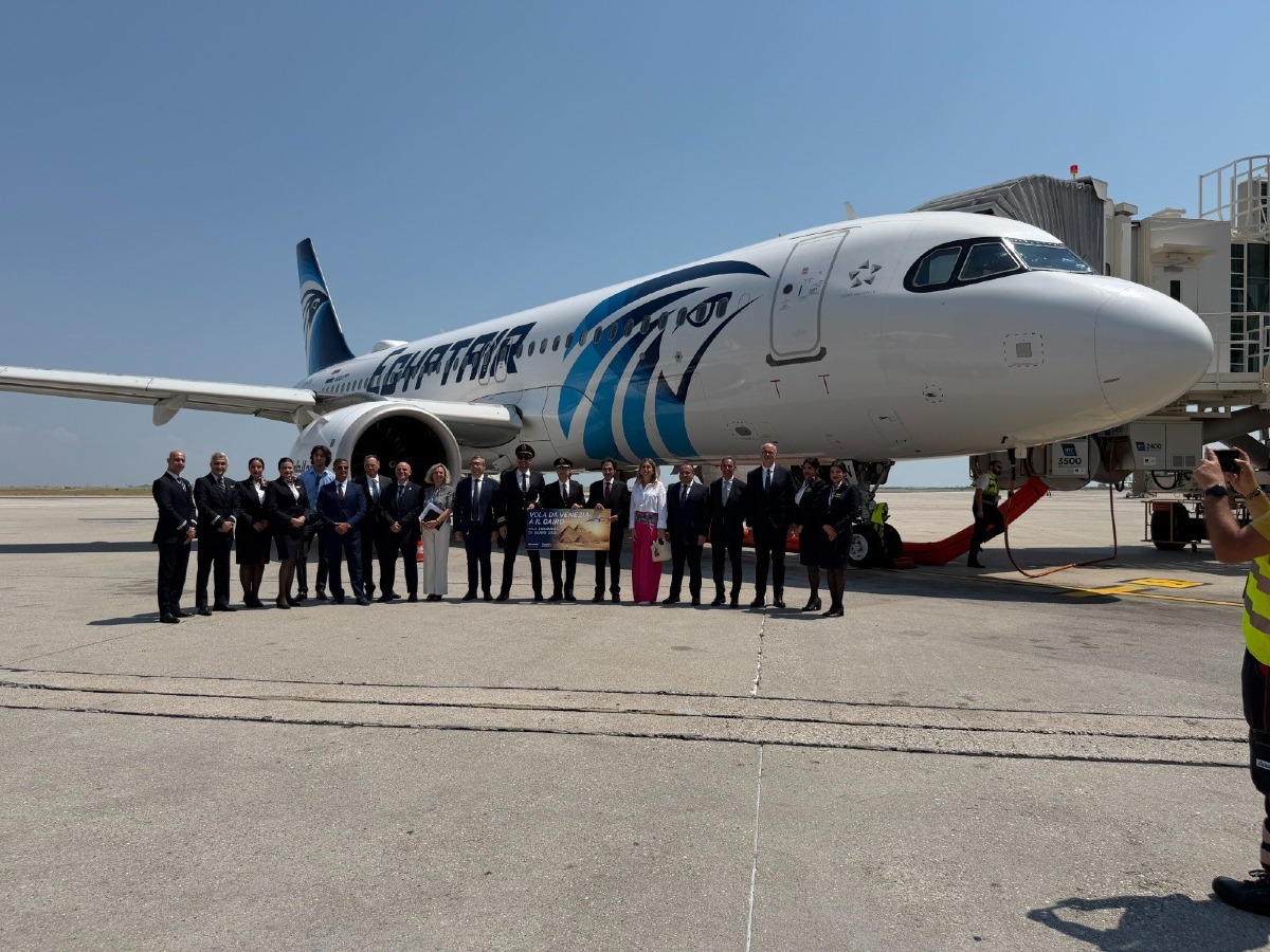 Venezia-Il Cairo, da oggi il volo diretto EGYPTAIR dal Marco Polo due volte a settimana