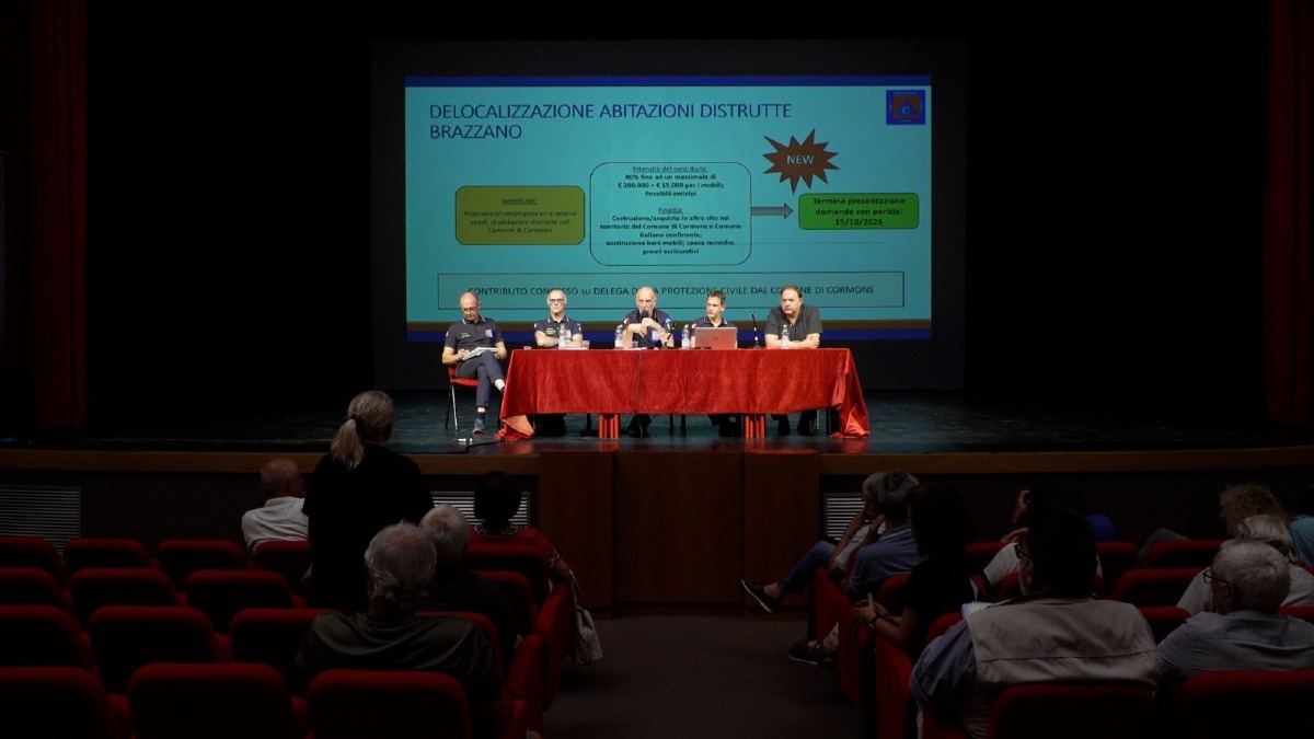 Cormons, frana: domande per i ristori fino al 27 e 31 luglio 2026