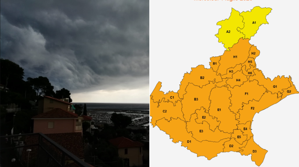 Maltempo, peggiora l’allerta meteo in Veneto: da gialla ad arancione - 