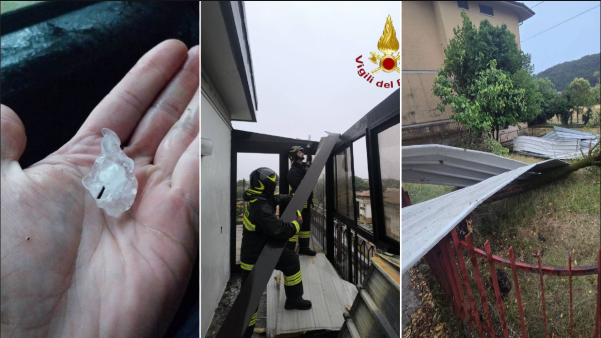 Maltempo in Veneto, vento e grandine colpiscono il territorio: vigili del fuoco al lavoro - 