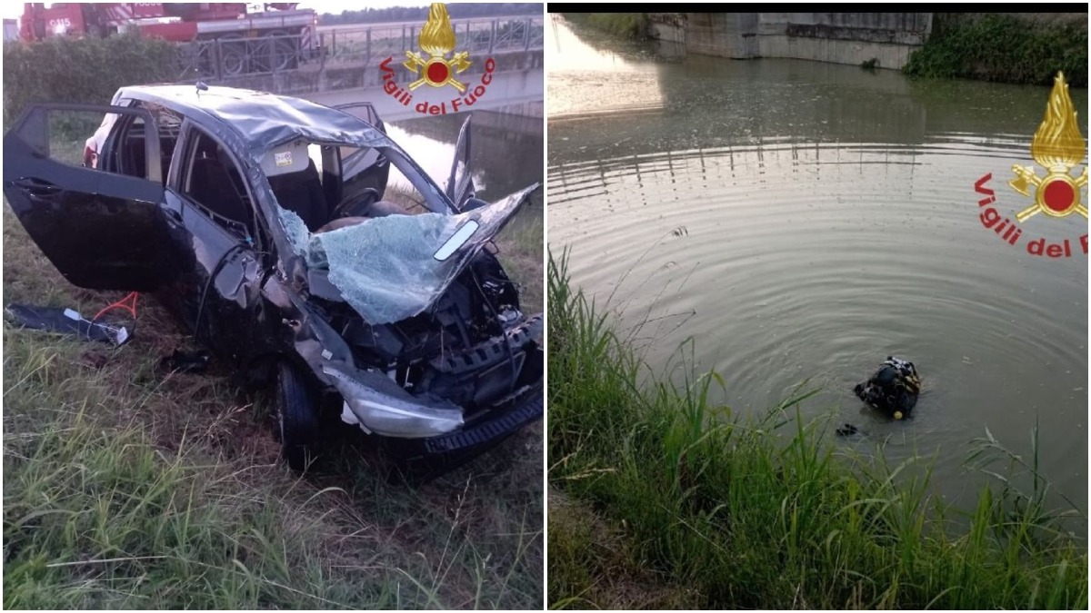 Canaro, giovane finisce con l'auto nel canale e muore | FOTO - 