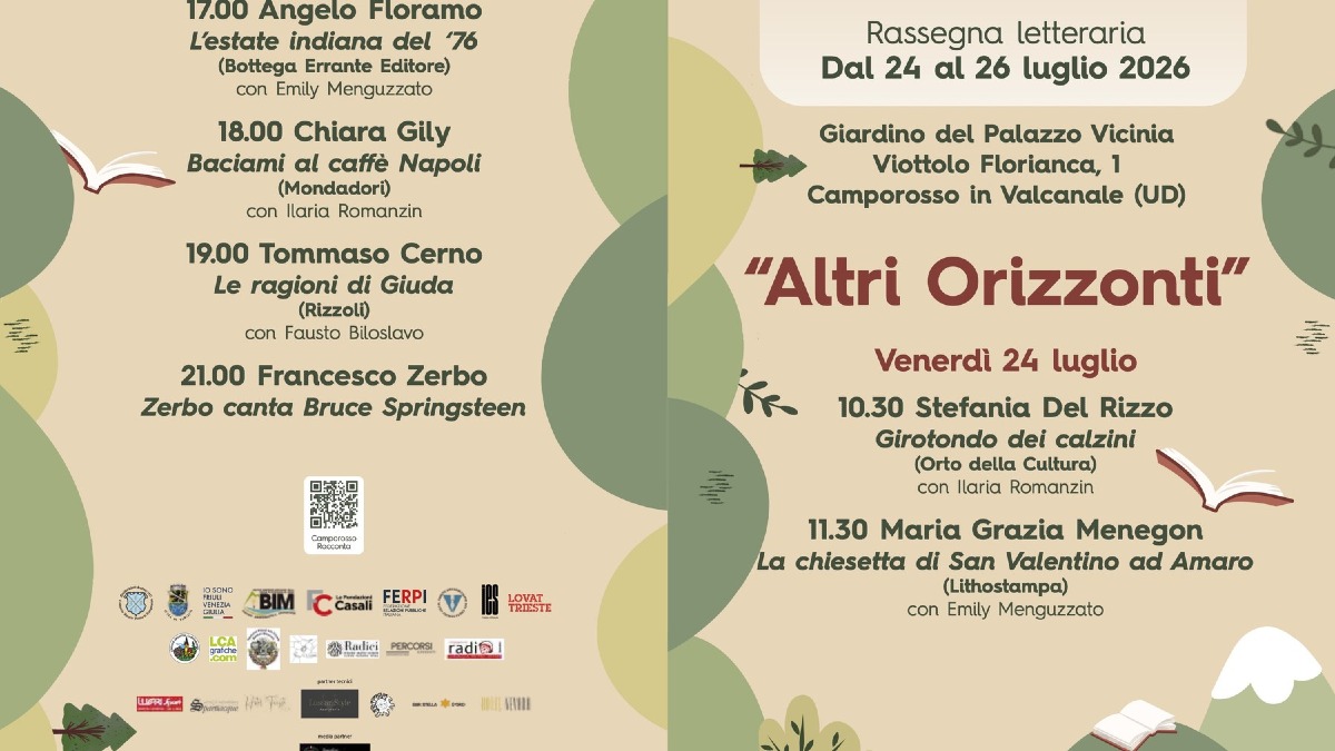 CamporossoRacconta 2026, tre giorni tra libri, teatro e musica dal 24 al 26 luglio - 