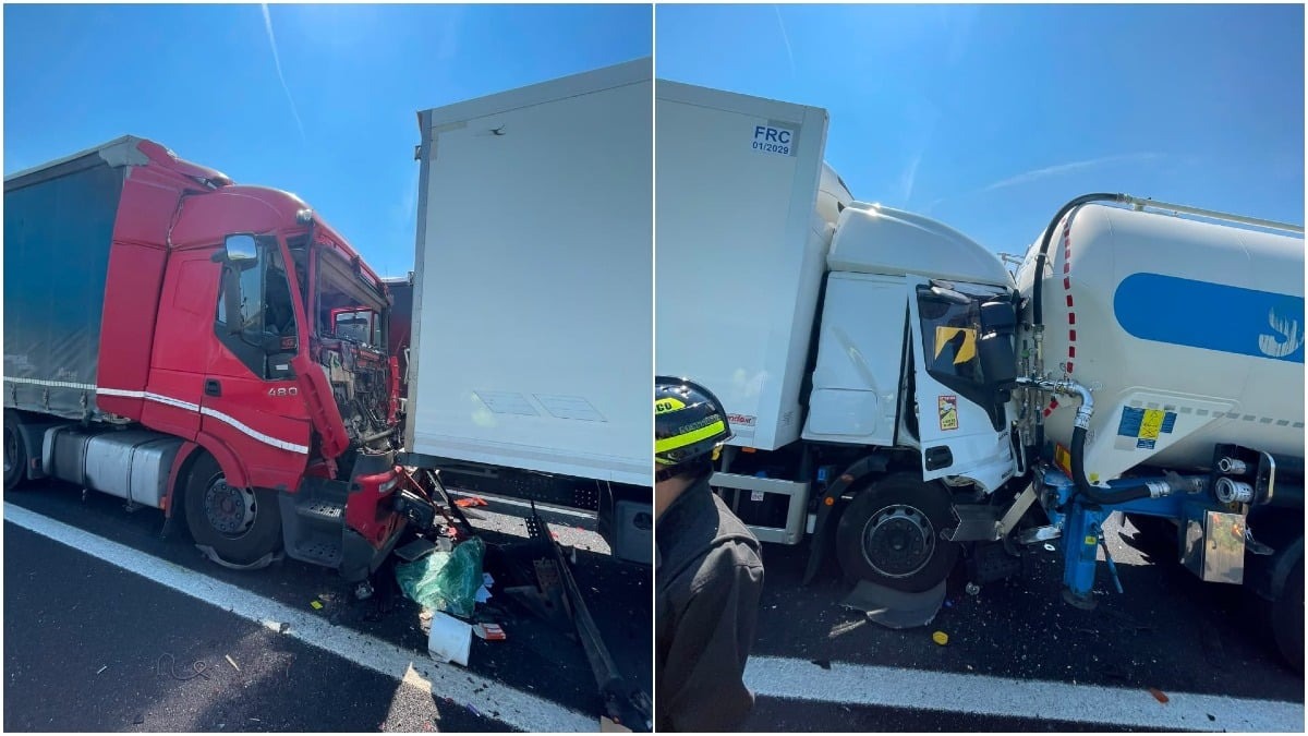 A4 verso Venezia, mattinata difficile tra Portogruaro e Cessalto: riaperto il tratto, restano le code - Le immagini degli incidenti