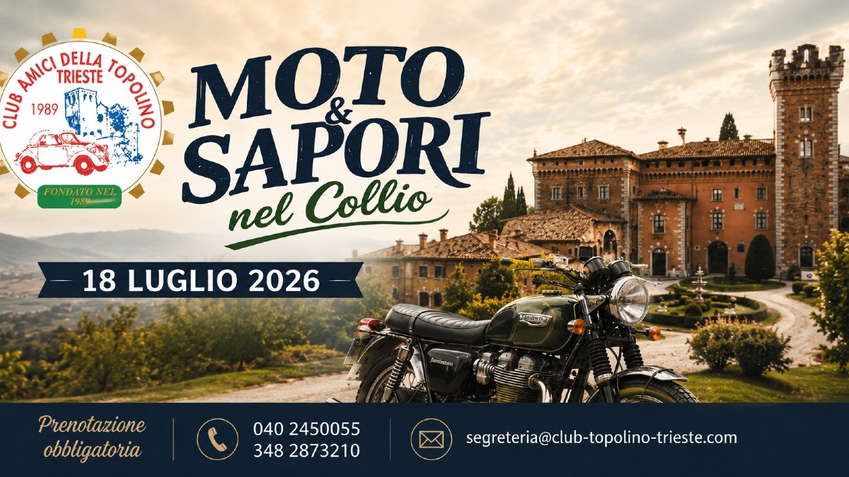 Moto & Sapori nel Collio, da Trieste al Castello di Spessa il tour in moto del 18 luglio 2026 - 