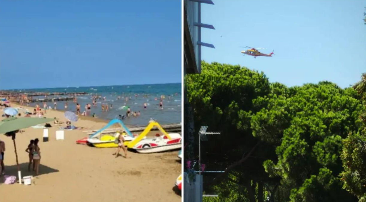 Muore in spiaggia a Bibione: la moglie si sente male durante i soccorsi - 
