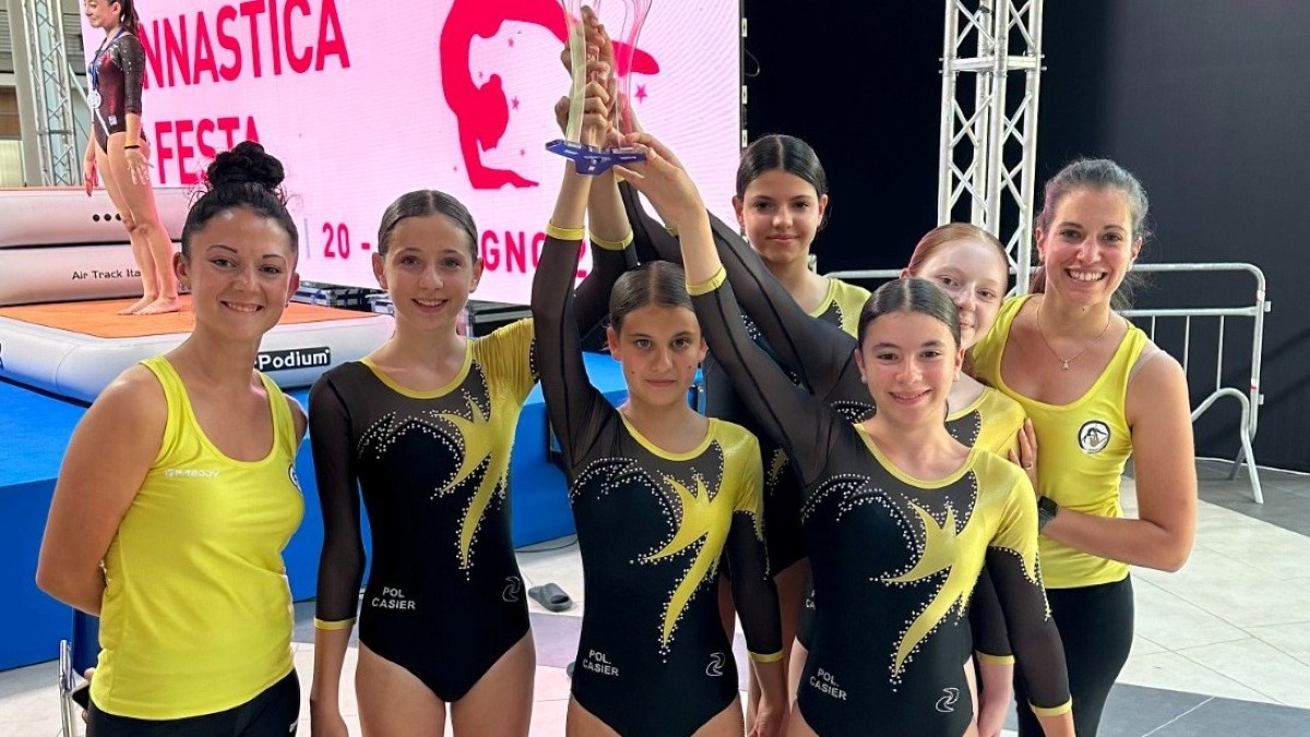Polisportiva Casier, quattro podi ai Nazionali di Rimini per la ginnastica artistica - 