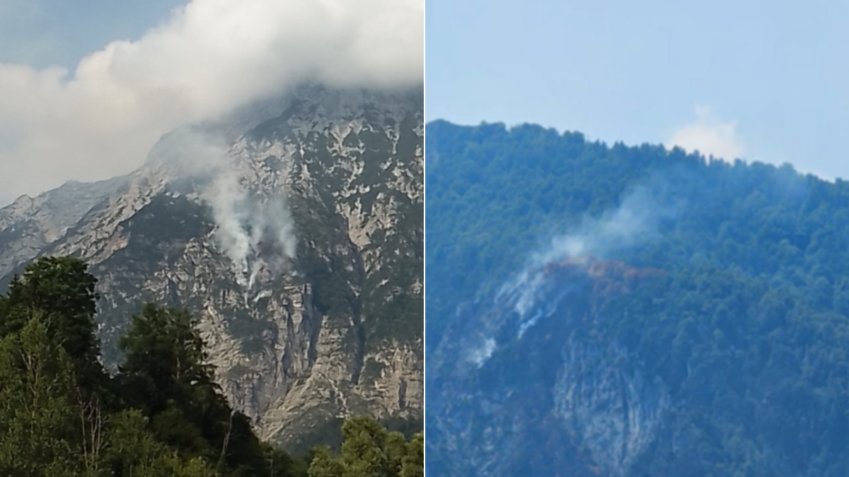 Incendi in FVG, il fuoco riprende forza: elicotteri ancora in azione. Il bollettino - 