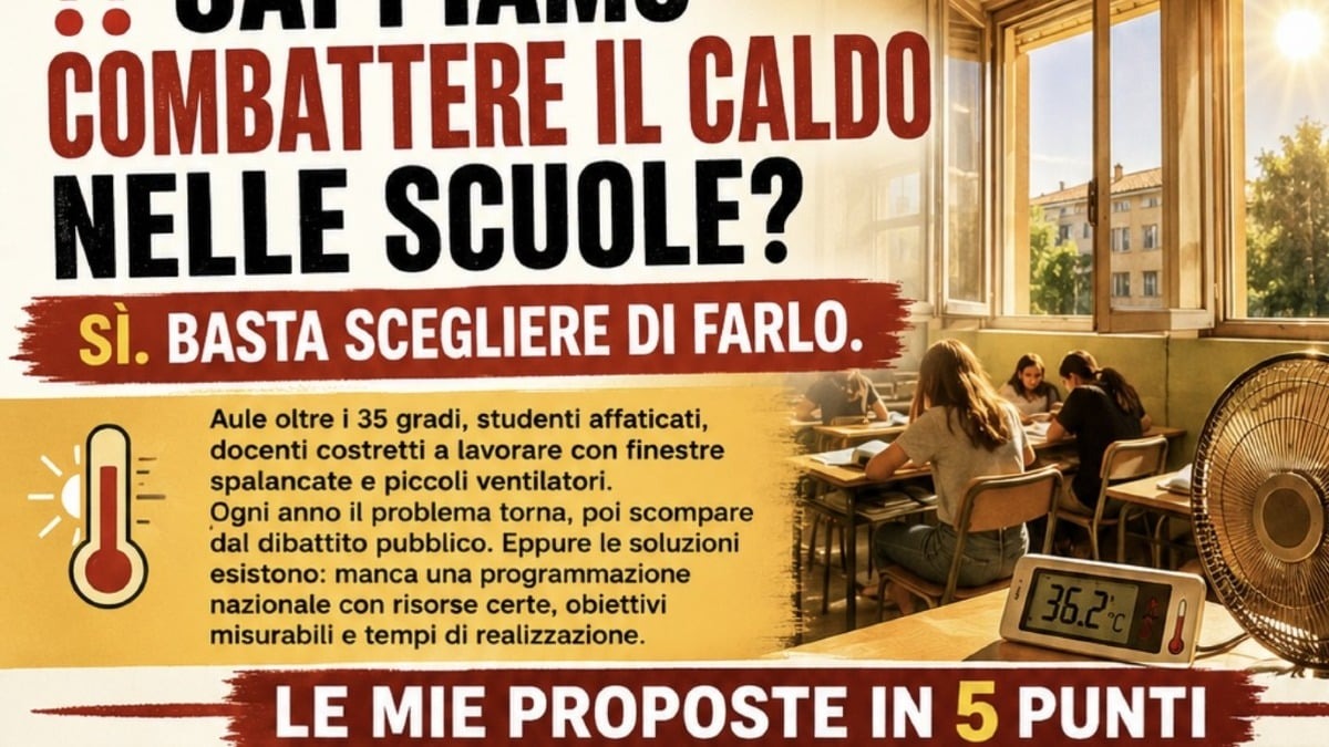 Scuole roventi in Veneto, da Verona l’idea di una mappa nazionale del caldo in aula - 