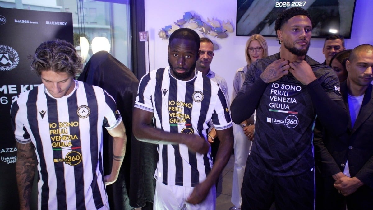Udinese, accordo con la Regione esteso al 2029: il marchio Fvg resta sulle maglie - 
