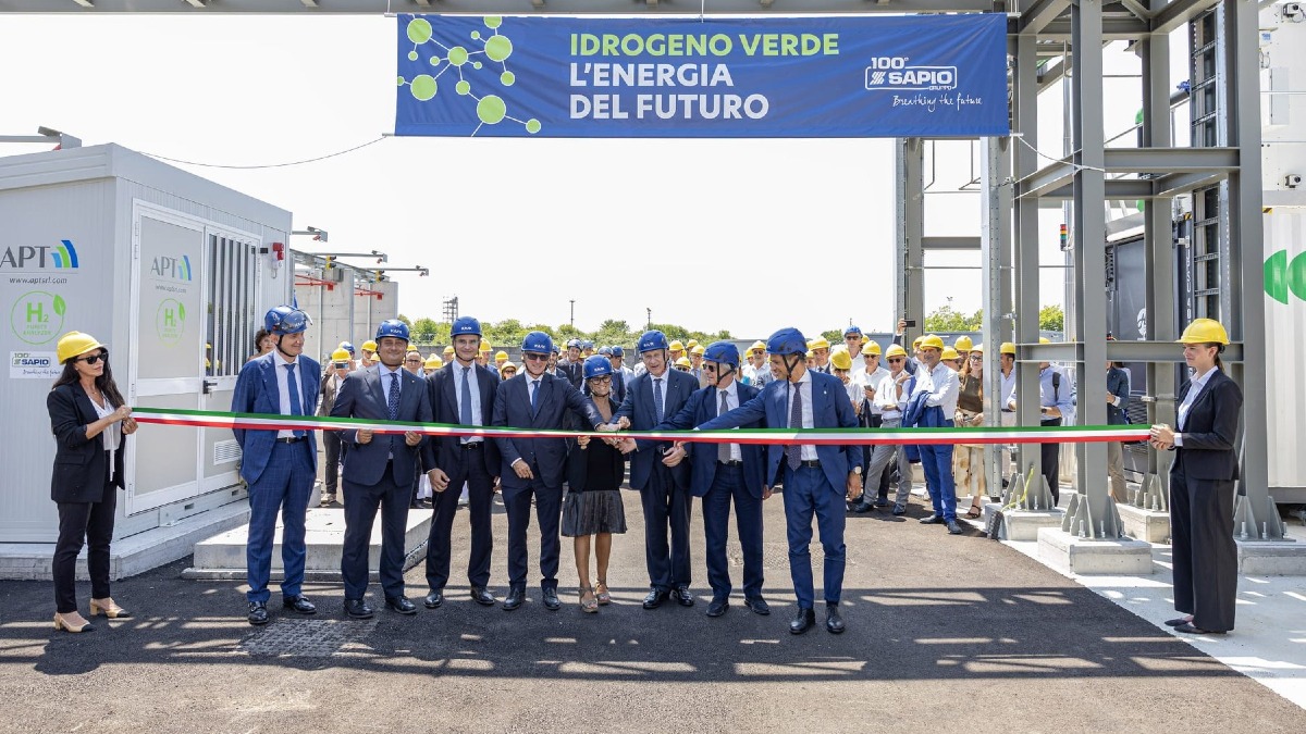 Porto Marghera, inaugurato il nuovo stabilimento a idrogeno di Sapio - 