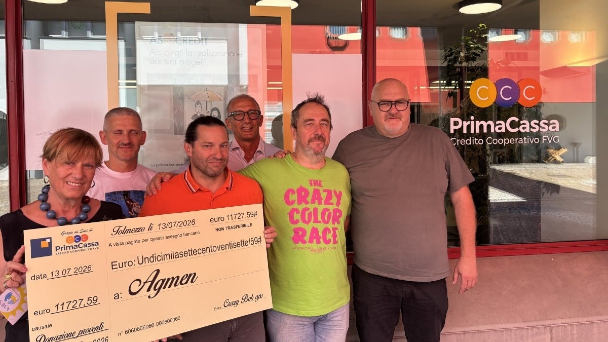 Dal Lago dei Tre Comuni quasi 12 mila euro per A.G.M.E.N. Fvg: la Crazy Color Race conferma la sua anima solidale - 
